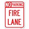 Signmission Delaware No Parking Fire Lane Heavy-Gauge Aluminum Rust Proof Parking Sign, 18" x 24", A-1824-24195 A-1824-24195 - alternate 1